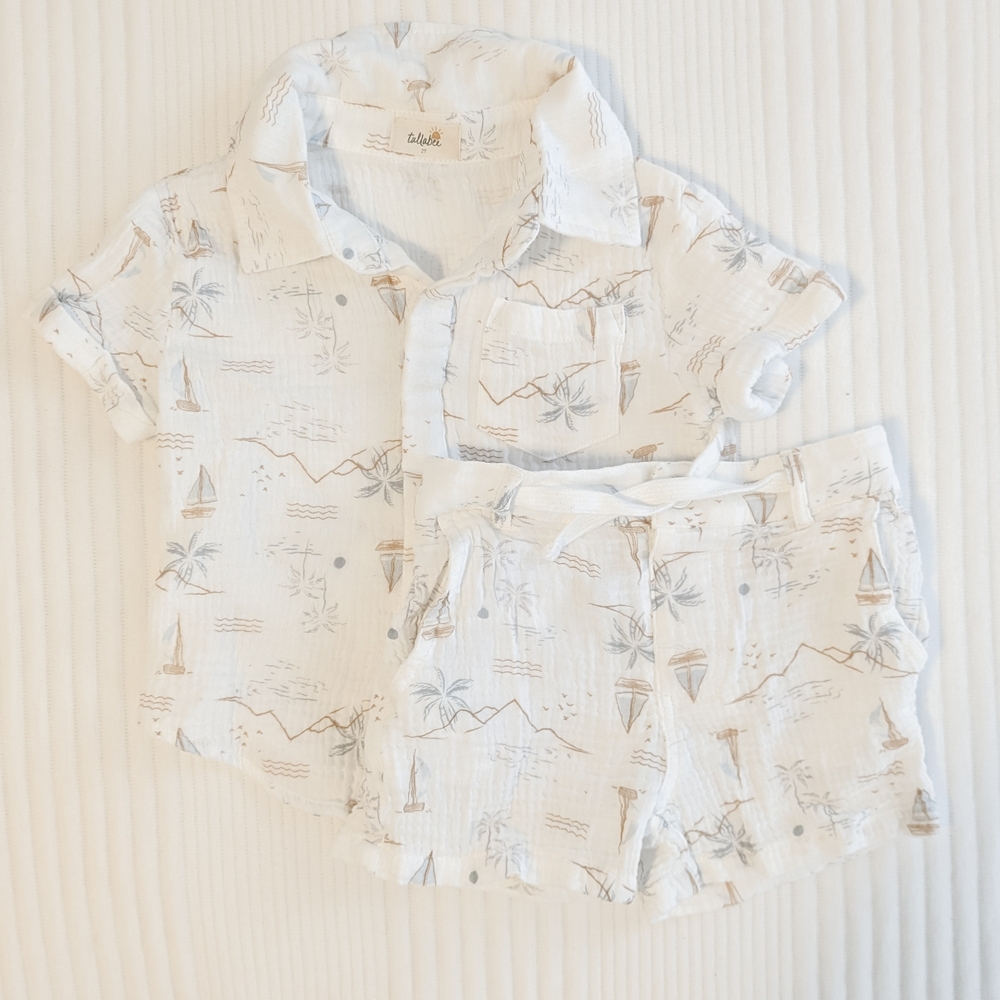 Tullabee Matching Linen Set Toddler